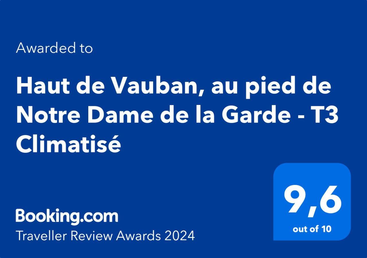 Haut De Vauban, Au Pied De Notre Dame De La Garde - T3 Climatise Marseille Eksteriør billede